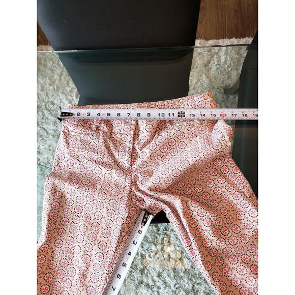 Ann Taylor Crop Pants Womens 4P Multi Cross Print Marisa Stretch Skinny Leg - Picture 8 of 11
